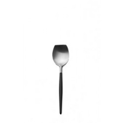 Goa Cuillère à Sucre Brossée Manche Noir  - Cutipol Goa Cuillère à Sucre Brossée Manche Noir  - Cutipol