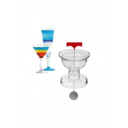 Point Virgule - Coffret Cocktail avec Shaker Or 4 pcs - Les