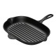 Poêle en Fonte Skillet Grill Ovale 32 cm Noir Mat - Le Creuset