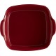 Plat à four Carré 28x23 cm Rouge Grand Cru - Emile Henry