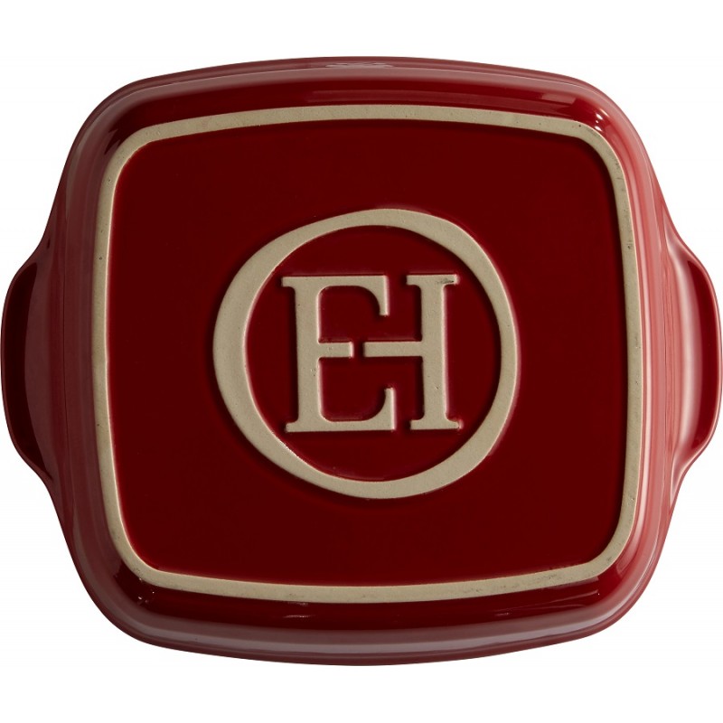 Plat à four Carré 28x23 cm Rouge Grand Cru  - Emile Henry