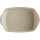 Plat à four Individuel 22x14 cm Argile Blanc Cassé - Emile Henry
