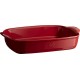 Rechthoekige Ovenschaal Large 42x28 cm Rood Grand Cru - Emile Henry