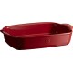 Rechthoekige Ovenschaal Medium 36x23 cm Rood Grand Cru - Emile Henry