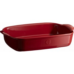 Rechthoekige Ovenschaal Medium 36x23 cm Rood Grand Cru - Emile Henry Rechthoekige Ovenschaal Medium 36x23 cm Rood Grand Cru - Emile Henry