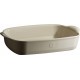 Rechthoekige Ovenschaal Medium 36x23 cm Argile Gebroken Wit - Emile Henry
