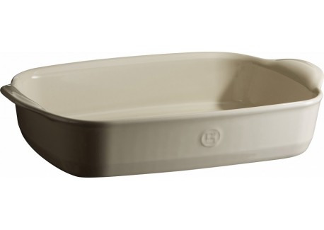 Rechthoekige Ovenschaal Medium 36x23 cm Argile Gebroken Wit - Emile Henry