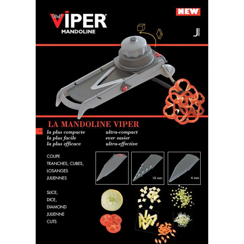 VIPER MANDOLINE SLICER BY DE BUYER, FRANCE-DEBUYER-2016.00