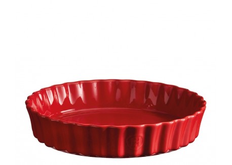 Tourtière Céramique 24x5 cm Rouge Grand Cru - Emile Henry