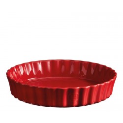 Keramische Taartvorm 24x5 cm Rood Grand Cru - Emile Henry Keramische Taartvorm 24x5 cm Rood Grand Cru - Emile Henry