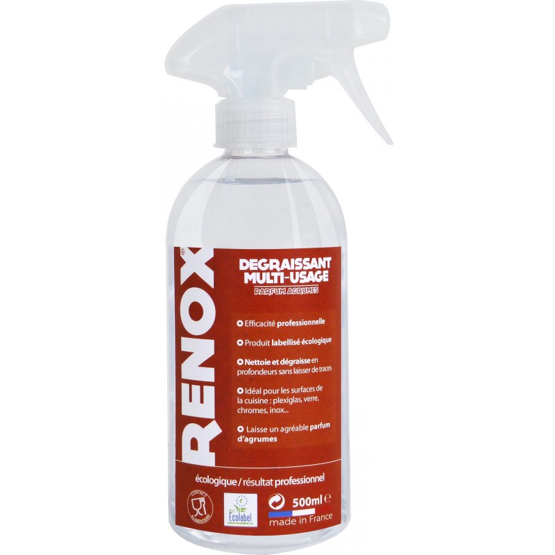 Renox - Dégraissant Multi-Usage ECOLABEL 500 ml - Les Secrets du Chef