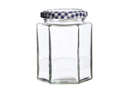 Glazen Zeshoekige Bokaal met Schroefdeksel 280 ml - Kilner