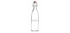 Glazen Vierkante Fles met Beugelsluiting 1 l