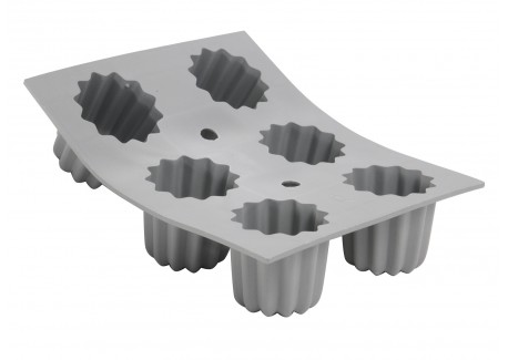 Elastomoule Siliconen Bakvorm 6 Canelés-vorm - De Buyer