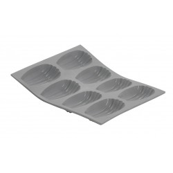 Elastomoule Siliconen Bakvorm 8 Madeleines - De Buyer Elastomoule Siliconen Bakvorm 8 Madeleines - De Buyer