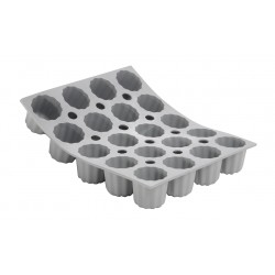 Elastomoule Siliconen Bakvorm 20 Mini-Cannelés - De Buyer Elastomoule Siliconen Bakvorm 20 Mini-Cannelés - De Buyer