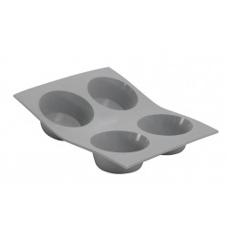 Elastomoule Siliconen Bakvorm 4 Muffins - De Buyer Elastomoule Siliconen Bakvorm 4 Muffins - De Buyer