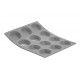 Elastomoule Moule Silicone à 12 Tartelettes Rondes - De Buyer