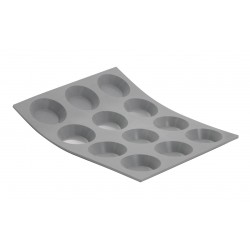 Elastomoule Siliconen Bakvorm 12 Ronde Tartjes - De Buyer Elastomoule Siliconen Bakvorm 12 Ronde Tartjes - De Buyer