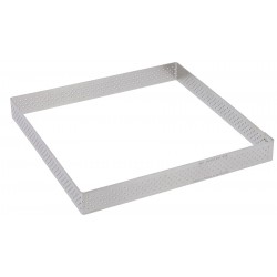 Vierkant Taartvorm Valrhona 20x20x2 cm - De Buyer Vierkant Taartvorm Valrhona 20x20x2 cm - De Buyer