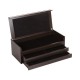 Goa Set Couverts 75 pcs Brossé Manche Noir + Coffret en Bois - Cutipol