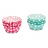 Caissettes Cupcakes Papier Pois/Carrés 200 pcs 5 cm