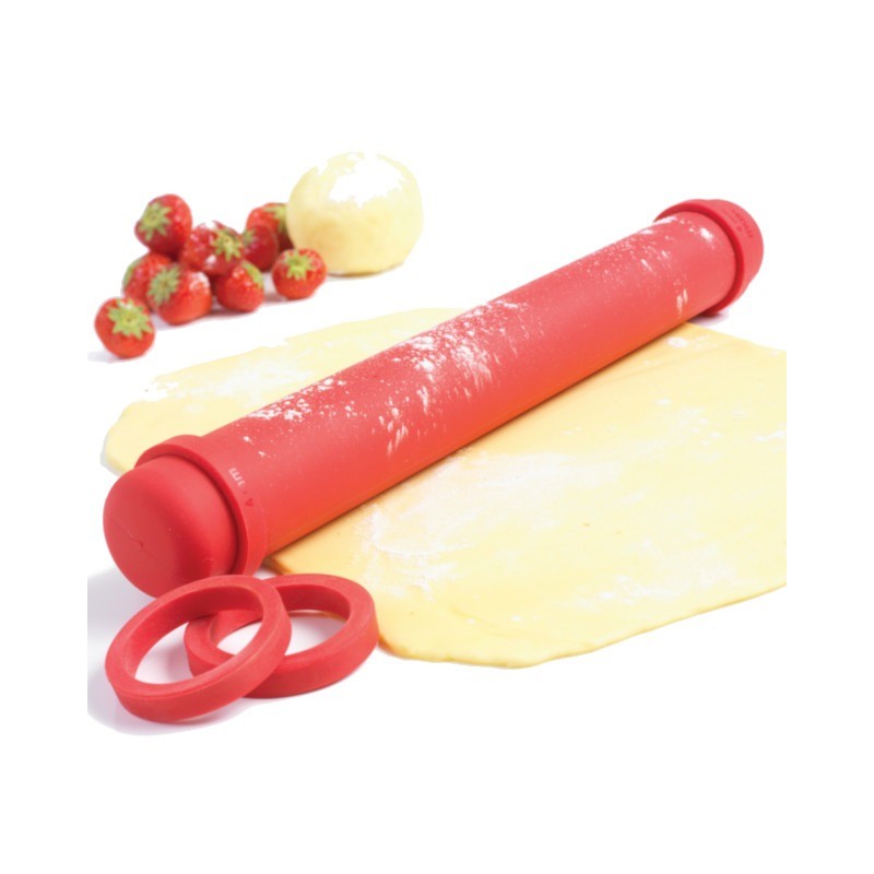 Rouleau à Pâtisserie ajustable 31cm Rouge - Toute l'offre ustensile de  cusine BUT
