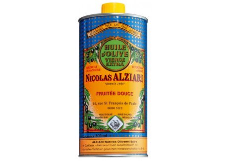 Huile Olive Extra Vierge Fruitée Douce 500 ml - Nicolas Alziari