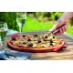 Ronde pizzasteen 37 cm Vuurvast Keramiek Rood Grand Cru - Emile Henry