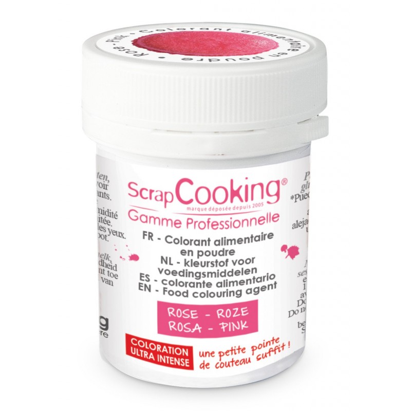 SCRAPCOOKING - Colorant alimentaire naturel rose