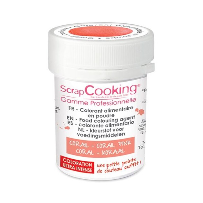 Scrapcooking - Colorant Alimentaire Chocolat Rouge 5 g - Les