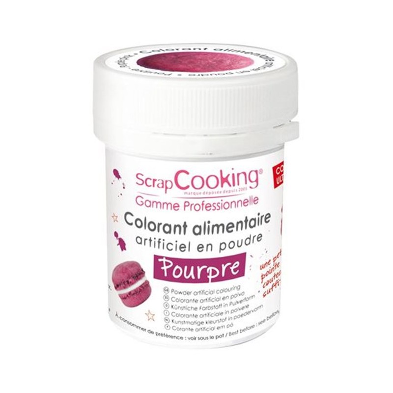 Scrapcooking - Colorant alimentaire en poudre blanc, 5 g