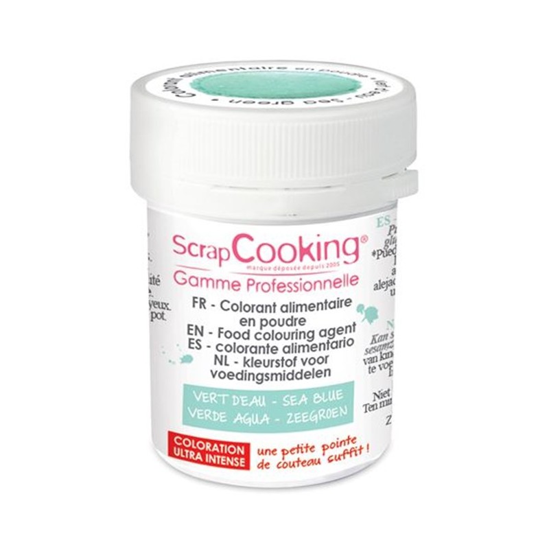 Scrapcooking - Colorant alimentaire en poudre blanc, 5 g