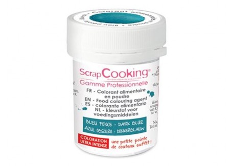 Colorant Poudre Bleu Foncé (ou Grand Bleu)5 g - Scrapcooking