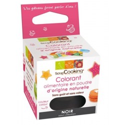 Colorant Naturel Poudre Noir 3 g - Scrapcooking Colorant Naturel Poudre Noir 3 g - Scrapcooking
