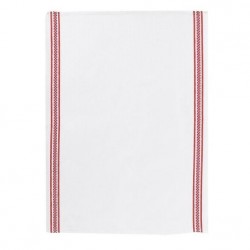 Bande Damier Torchon Rouge