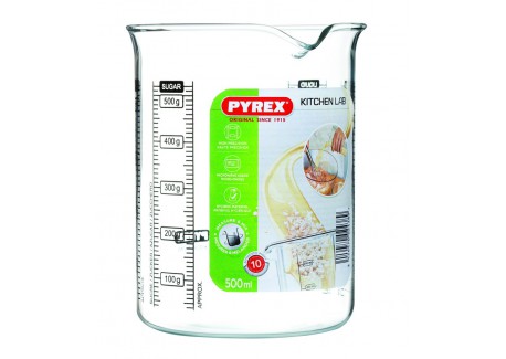 Kitchen Lab Pot Mesureur en Verre 500 ml - Pyrex
