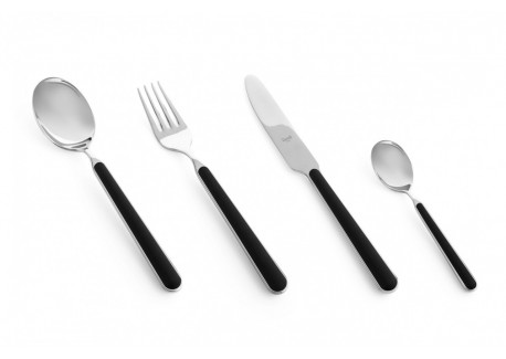 Fantasia Millenium Couverts 24 pcs Noir Nero - Mepra