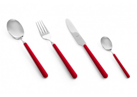 Fantasia Millenium Couverts 24 pcs Rouge Rosso - Mepra