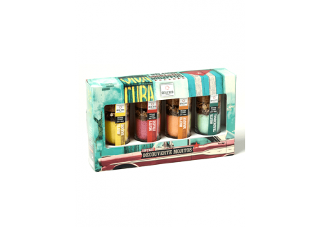 Coffret Découverte Mojito Mélanges pour Cocktails 4 pcs - Quai Sud