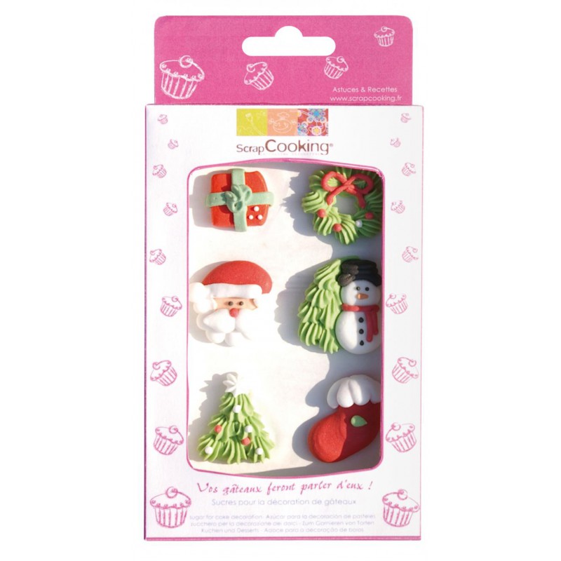 Pâte à sucre Noël x5 - Scrapcooking - MaSpatule