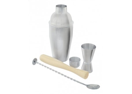 Coffret Cocktail avec Shaker 4 pcs - Point Virgule