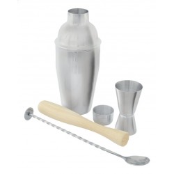 Coffret Cocktail avec Shaker 4 pcs - Point Virgule Coffret Cocktail avec Shaker 4 pcs - Point Virgule