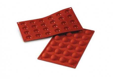 Siliconen Bakvorm 24 Halve Bol 3 cm - Silikomart