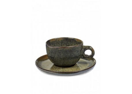 Sergio Herman Surface Cappuccino Tas met Ondertas Indi Grey - Serax