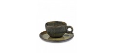 Sergio Herman Surface Tasse Cappuccino avec Sous-Tasse Indi Grey