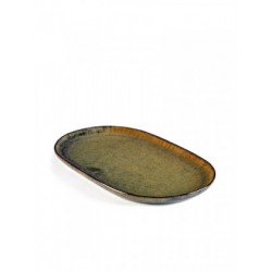Sergio Herman Surface Assiette à Tapas S 15 x 25 cm Indi Grey - Serax Sergio Herman Surface Assiette à Tapas S 15 x 25 cm Indi Grey - Serax