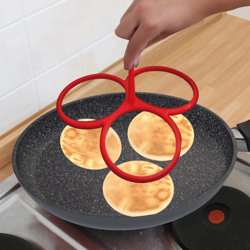 Patisse - Moule 3 Blinis en Silicone - Les Secrets du Chef