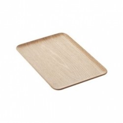 Rechthoekig Dienblad Houtkleur 33x23 cm - Point Virgule Rechthoekig Dienblad Houtkleur 33x23 cm - Point Virgule