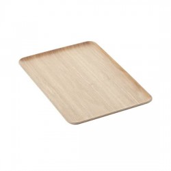 Rechthoekig Dienblad Houtkleur 39x27 cm - Point Virgule Rechthoekig Dienblad Houtkleur 39x27 cm - Point Virgule